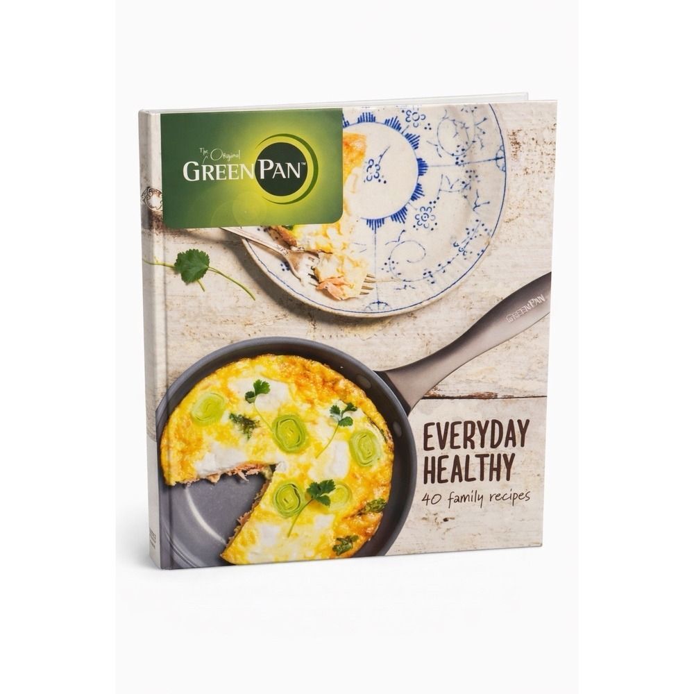 Hardcover Original Green Pan Everyday Healthy Cookbook - 40 Family Recipes